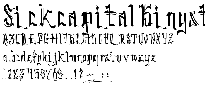 SickCapital Kingston font